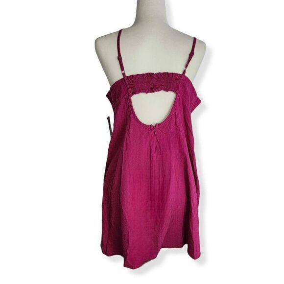 Wild Fable Purple Empire waistline  Linen Blend Dress XL - Picture 3 of 3